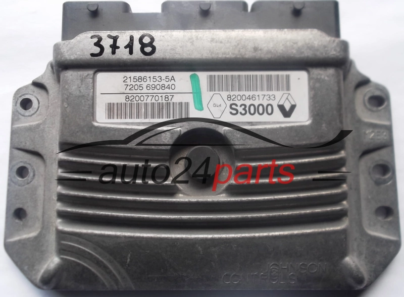 KOMPUTER STEROWNIK SILNIKA RENAULT Johnson Controls 21586153-5A,  8200770187