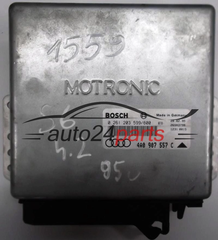ECU CENTRALITA DE MOTOR AUDI A6 S6 4.2 V8 4A0907557C, 4A0 907 557 C, BOSCH 0261203599, 0261203600, 0 261 203 599, 0 261 203 600