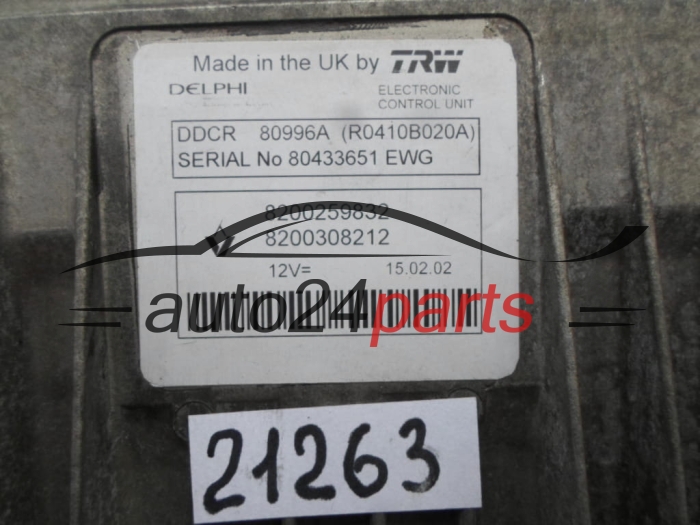  RENAULT MEGANE 1.5 DCI Delphi R0410B020A, 8200259832, 8200308212