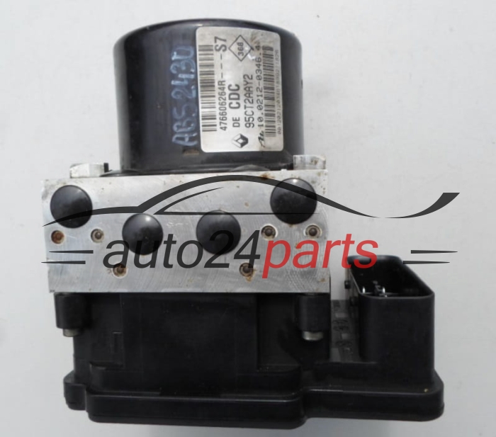 POMPE HYDRAULIQUE ET CALCULATEUR d'ABS RENAULT MEGANE 476606264R, 10.0212-0346.4, 10021203464, 10.0961-1412.3, 10096114123