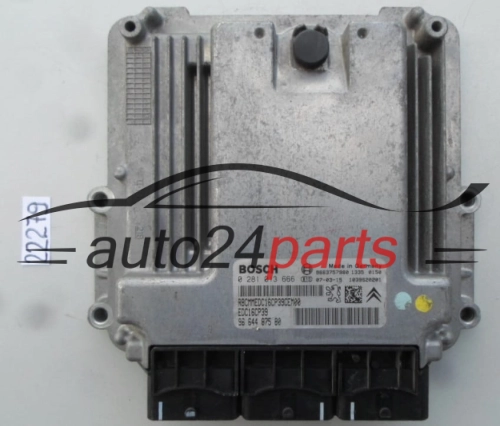 KOMPUTER STEROWNIK SILNIKA CITROEN PEUGEOT 2.2 HDI BOSCH 0 281 013 666, 0281013666, 96 644 875 80, 9664487580