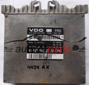 MOTORSTEUERGERÄT ECU STEUERGERAT MERCEDES W202 C180 1.8 A0225458732, 0225458732, A 022 545 87 32, 412.229/018/006, 412229018006