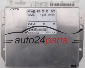 ABS STEUERGERAT ESP+BAS MERCEDES E KLASA W210 BOSCH 0 265 109 436, 0265109436, 026 545 55 32, 0265455532