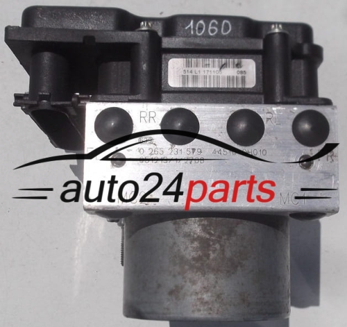 ABS HYDRAULIK-AGGREGAT MIT STEUERGERAET CITROEN C1 TOYOTA AYGO PEUGEOT 107 BOSCH 0 265 231 579, 0265231579, 44510-0H010, 445100H010, 0 265 800 441, 0265800441