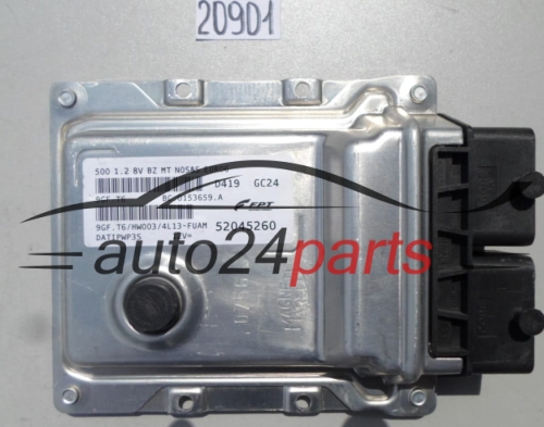 KOMPUTER STEROWNIK SILNIKA FIAT 500 1.2 52045260, 9GF.T6, 9GFT6