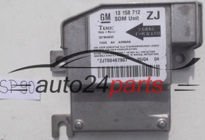 AIRBAG STEUERGERAT OPEL MERIVA A 13158712 ZJ, 13 158 712 ZJ, 93177229, 6235247, 62 35 247