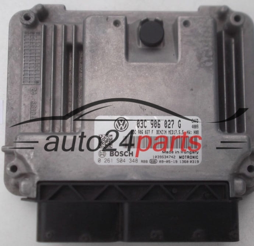 MOTORSTEUERGERÄT ECU STEUERGERÄT  VOLKSWAGEN GOLF 1.4 TSI BOSCH 0 261 S04 348,  03C 906 027 G