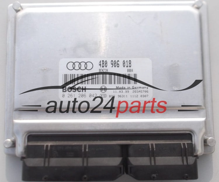 CALCULATEUR MOTEUR AUDI A6 1.8T BOSCH 0 261 206 042,  4B0 906 018