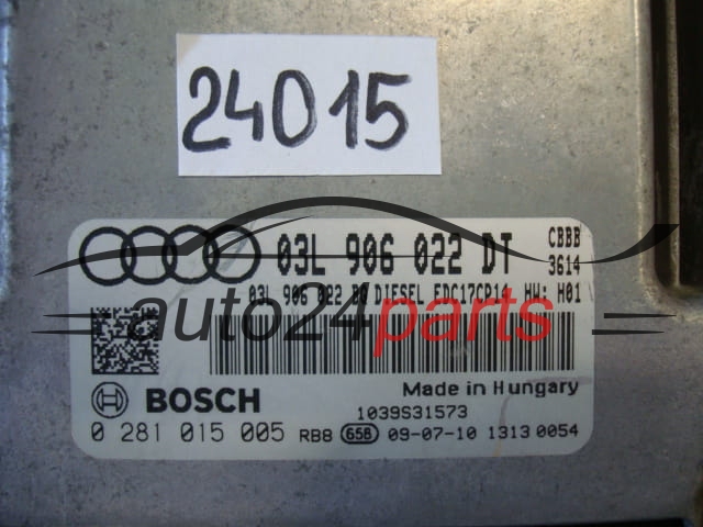 KOMPUTER STEROWNIK SILNIKA AUDI BOSCH 0 281 015 005, 0281015005, 03L 906 022 DT, 03L906022DT, EDC17CP14
