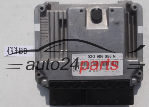 CALCULATEUR MOTEUR AUDI A3 1.9 TDI BOSCH 0 281 015 168, 0281015168, 03G 906 056 N, 03G906056N, 03G 906 021 AB, 03G906021AB, DIESEL EDC16U34