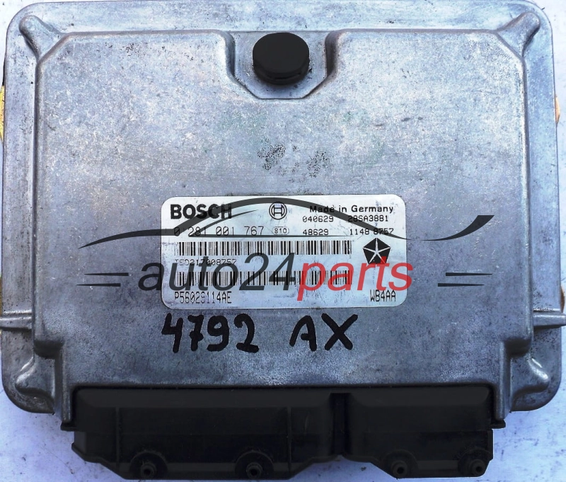 ECU CENTRALITA DE MOTOR JEEP GRAND CHEROKEE 3.1 TD BOSCH 0 281 001 767, 0281001767, P56029114AE, WB4AA 