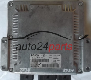 KOMPUTER STEROWNIK SILNIKA PEUGEOT 406 2.0 HDI BOSCH 0281010593, 0 281 010 593, 9643527380, 96 435 273 80, EDC15C2 67 