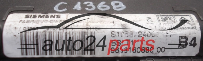 CENTRALITA DE CONFORT  BSI CITROEN PEUGEOT SIEMENS S105872400H, 9638160680 00