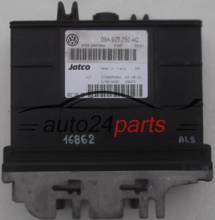 STEROWNIK SKRZYNI AUTOMATYCZNEJ VOLKSWAGEN Jatco ADC102.29,  09A 927 750 AC