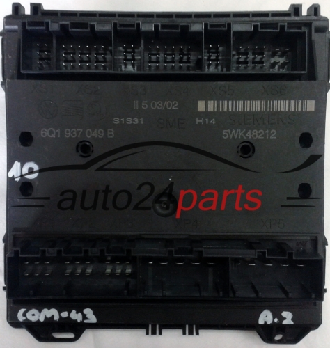 KOMFORTSTEUERGERÄT 6Q1937049B, 6Q1 937 049 B, SIEMENS 5WK4 8212, 5WK48212 SEAT IBIZA SKODA FABIA VW POLO
