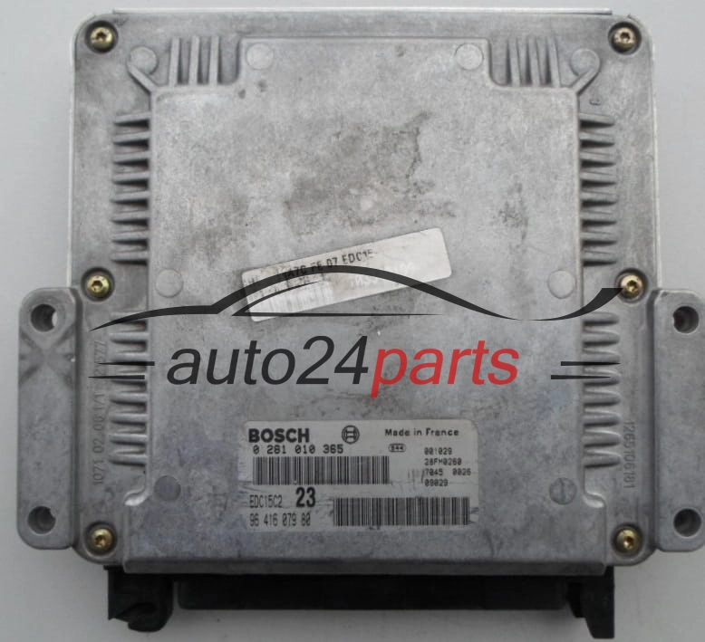 CALCULATEUR MOTEUR CITROEN C5 2.0 HDI BOSCH 0 281 010 365,  96 416 079 80