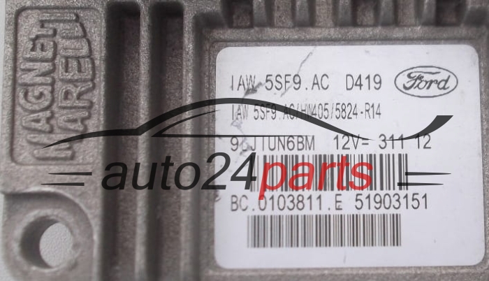 KOMPUTER STEROWNIK SILNIKA FORD KA 1.4 MAGNETI MARELLI IAW 5SF9.AC
