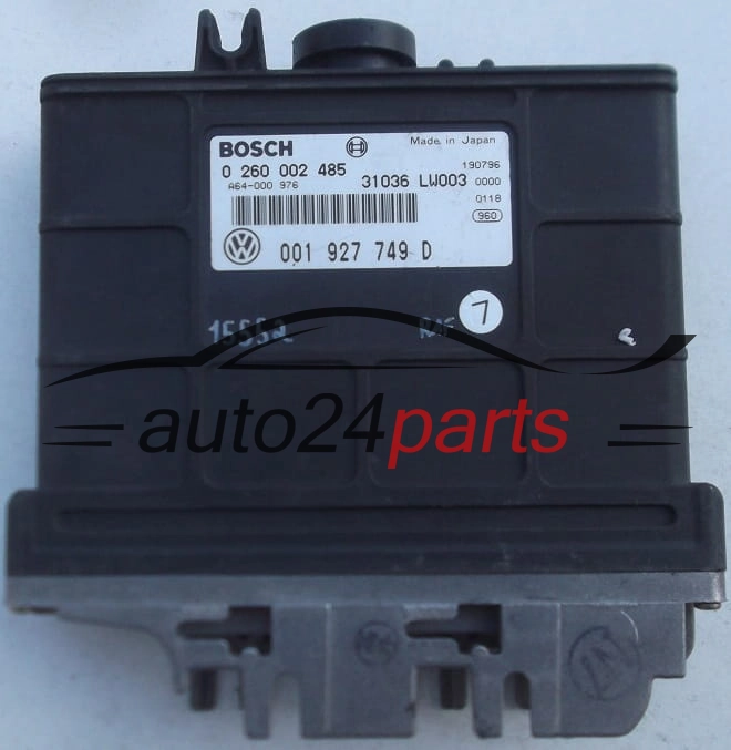 STEROWNIK SKRZYNI AUTOMATYCZNEJ VOLKSWAGEN POLO BOSCH 0 260 002 485, 0260002485, 001 927 749 D, 001927749D