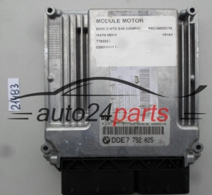 MOTORSTEUERGERÄT ECU STEUERGERAT BMW X5 2.0 D BOSCH 0 281 011 411, 0281011411, DDE 7792 025, DDE7792025, 7792025