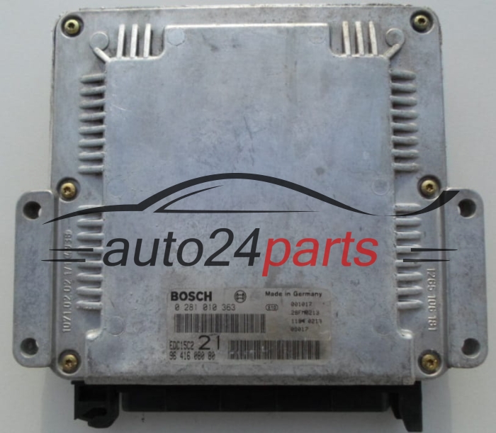CALCULATEUR MOTEUR PEUGEOT 406 2.0 HDI BOSCH 0 281 010 363, 96 416 080 80