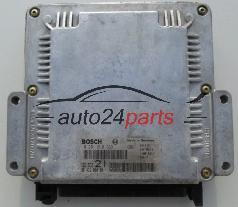 CALCULATEUR MOTEUR PEUGEOT 406 2.0 HDI BOSCH 0 281 010 363, 96 416 080 80