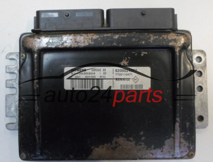 ECU CENTRALITA DE MOTOR  RENAULT 1.4 SIEMENS S110030304 D,  8200024377, 7700110471 