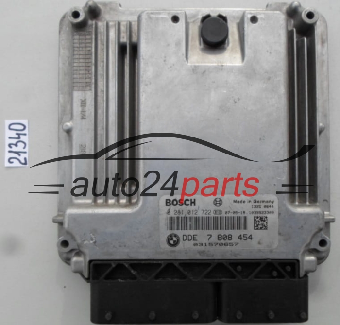 KOMPUTER STEROWNIK SILNIKA BMW MINI COOPER 1.6 D BOSCH 0 281 012 722, 0281012722, DDE 7 808 454, DDE7808454, 7808454