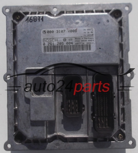 MOTORSTEUERGERÄT ECU STEUERGERÄT SMART FORTWO 0.6 BOSCH 0 261 205 004, 0261205004, 000 3107 V006, 0003107V006