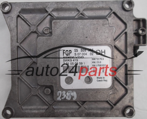CALCULATEUR MOTEUR OPEL ASTRA 1.6 Z16XER SIEMENS VDO 5WK9 419, FGP 55 559 394 DH