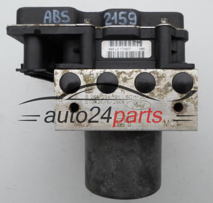 BOMBA HIDRAULICA Y CENTRALITA ABS FORD TRANSIT BOSCH 0 265 234 191, 6C11-2C405-BD