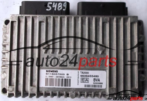 BOITE DE VITESSES AUTOMATIQUE PEUGEOT 206 1.4 SIEMENS S118057505B, S118057505 B, TA2000 9639455480, BVA 8200038888