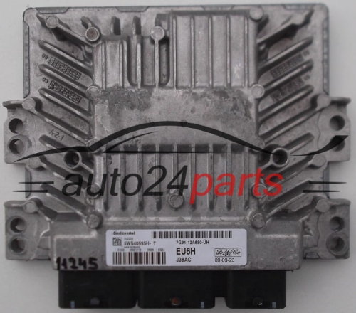 MOTORSTEUERGERÄT ECU STEUERGERAT FORD MONDEO 2.0 TDCI 7G91-12A650-UH, 7G9112A650UH, 5WS40595H-T, EU6H