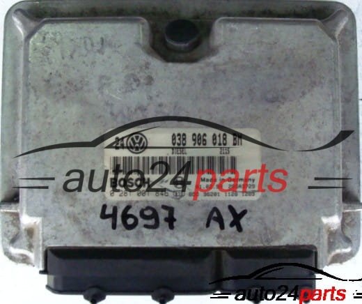  VW VOLKSWAGEN GOLF BORA 1.9 TDI AHF 038906018BM, 038 906 018 BM BOSCH 0281001846, 0 281 001 846