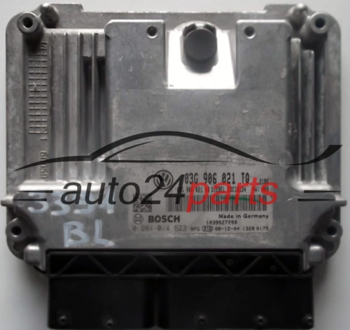 KOMPUTER STEROWNIK SILNIKA VW VOLKSWAGEN GOLF 1.9 TDI 03G906021TQ, 03G 906 021 TQ, 03G906021AB, 03G 906 021 AB, BOSCH 0 281 014 623, 0281014623, DIESEL EDC16U34 