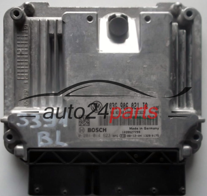 KOMPUTER STEROWNIK SILNIKA VW VOLKSWAGEN GOLF 1.9 TDI 03G906021TQ, 03G 906 021 TQ, 03G906021AB, 03G 906 021 AB, BOSCH 0 281 014 623, 0281014623, DIESEL EDC16U34 