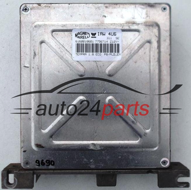KOMPUTER STEROWNIK SILNIKA FIAT TEMPRA 1.8, IAW 4U6, IAW4U6, 6160018601, 7756714 