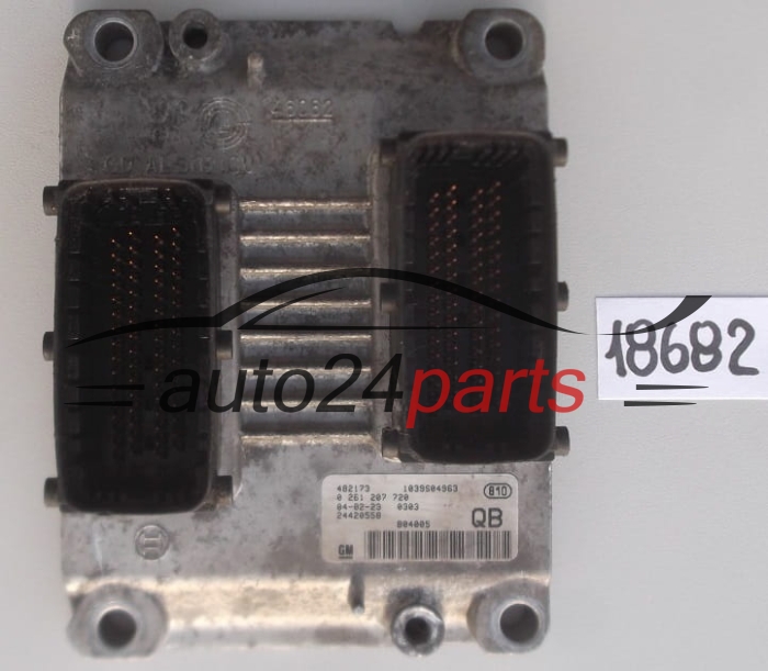 KOMPUTER STEROWNIK SILNIKA OPEL CORSA C 1.0 Z10XEP BOSCH 0261207720 QB 24420558 24420621 6235245 55354330 6235399