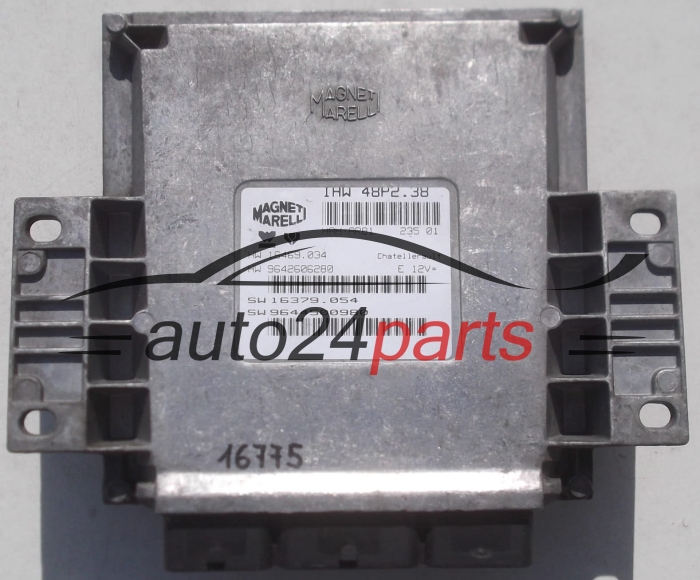 ECU CENTRALITA DE MOTOR PEUGEOT 206 MAGNETI MARELLI IAW 48P2.38, IAW48P238, 16469034, 9642606280, 16379054, 9644500980