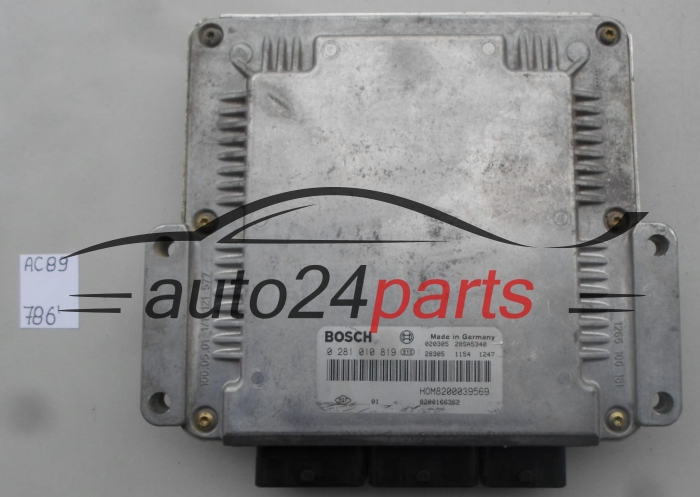 RENAULT MEGANE SCENIC 1.9 DCI BOSCH 0281010819, 0 281 010 819, HOM8200039569, HOM 8200039569, 8200166362