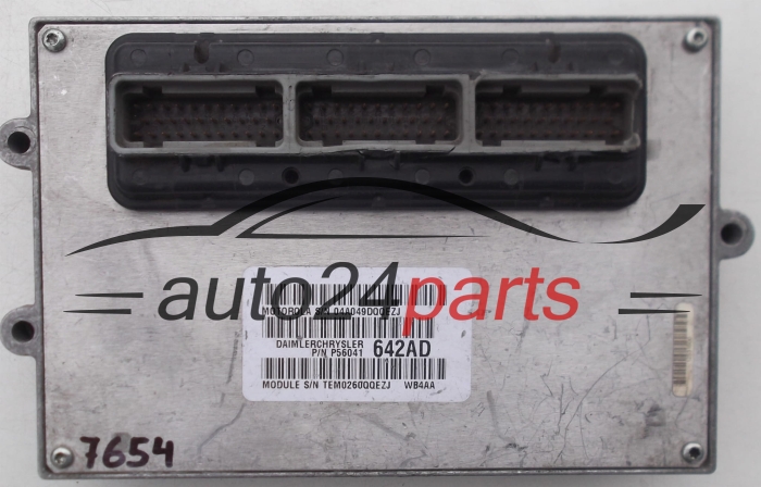 ECU CENTRALITA DE MOTOR CHRYSLER GRAND CHEROKEE MOTOROLA 04A049DQQEZJ, P56041 642AD, P56041642AD, 642AD, WB4AA