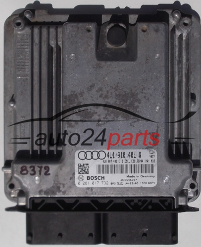 KOMPUTER STEROWNIK SILNIKA AUDI Q7, BOSCH 0 281 017 732, BOSCH 0281017732, 4L1 910 401 Q, 4L1910401Q, EDC17CP44 