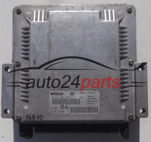 KOMPUTER STEROWNIK SILNIKA CITROEN XANTIA 2.0 HDI BOSCH 0 281 001 975, 0281001975, 96 351 576 80, 9635157680, 28FM0000, EDC15C2 06 