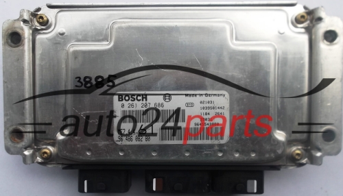 MOTORSTEUERGERÄT ECU STEUERGERAT CITROEN BERLINGO PEUGEOT PARTNER 1.6 BOSCH 0 261 207 686, 0261207686, 96 486 082 80, 9648608280, ME7.4.4