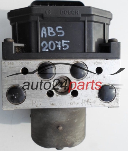 ABS PUMPE BLOCK HYDRAULIKPUMPE STEUERGERAT  RENAULT BOSCH 0 265 225 259, 8200 270 251