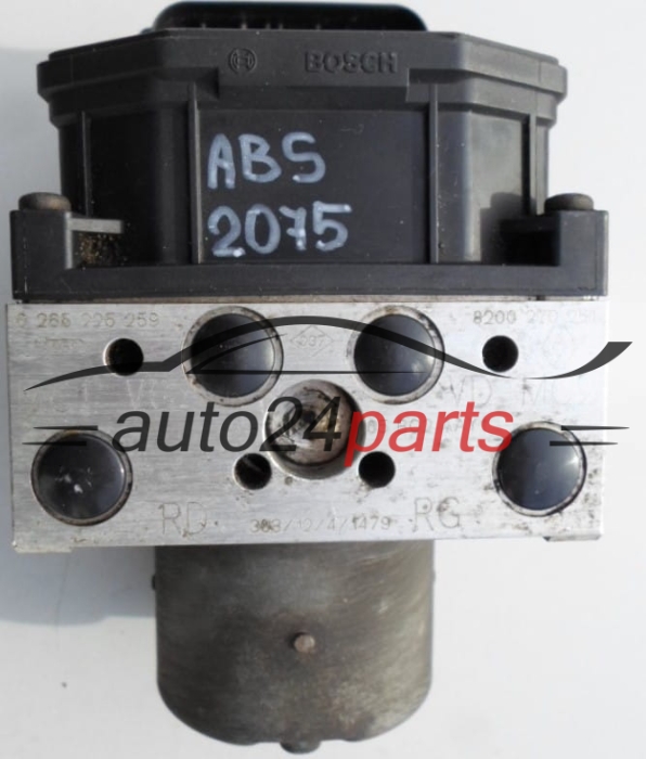 ABS PUMPE BLOCK HYDRAULIKPUMPE STEUERGERAT  RENAULT BOSCH 0 265 225 259, 8200 270 251