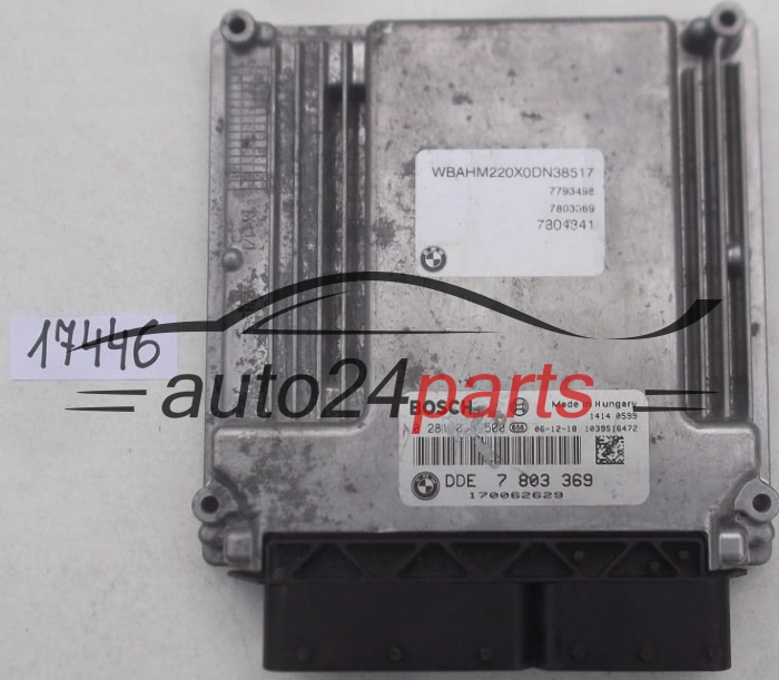 KOMPUTER STEROWNIK SILNIKA BMW SERII 3 E90/91 320 5 E60/E61 530 3.0 DIESEL BOSCH 0281013500