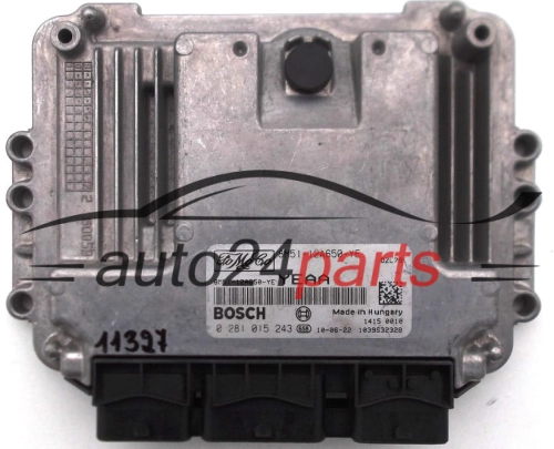 KOMPUTER STEROWNIK SILNIKA FORD MONDEO 1.8 TDCI BOSCH 0 281 015 243, 0281015243, 8M51-12A650-YE, 8M5112A650YE, YEAA - 6674, 7036