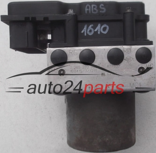 ABS HYDRAULIK-AGGREGAT MIT STEUERGERAET RENAULT TRAFIC OPEL VIVARO 877527, BOSCH 0 265 232 356, 0265232356, GM 62161, 0 265 800 839, 0265800839