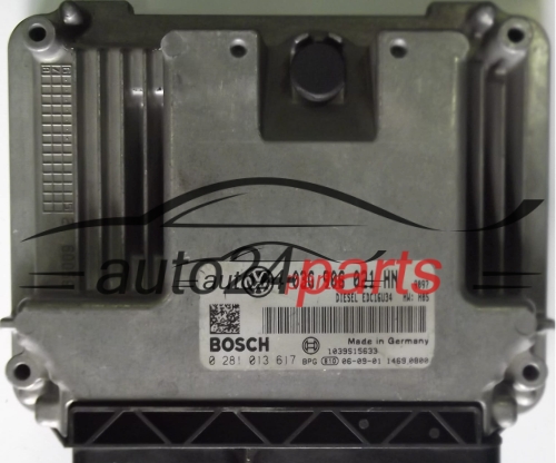 MOTORSTEUERGERÄT ECU STEUERGERÄT VW VOLKSWAGEN TOURAN 2.0 TDI 03G906021HN, BOSCH 0281013617