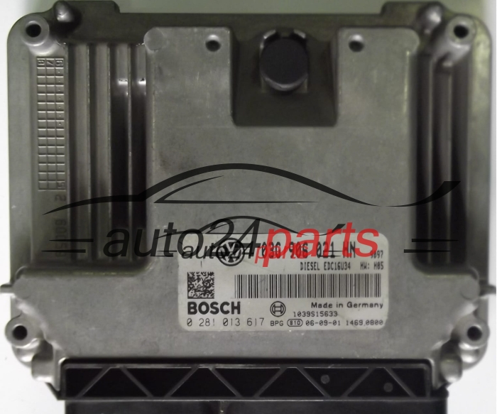 MOTORSTEUERGERÄT ECU STEUERGERÄT VW VOLKSWAGEN TOURAN 2.0 TDI 03G906021HN, BOSCH 0281013617